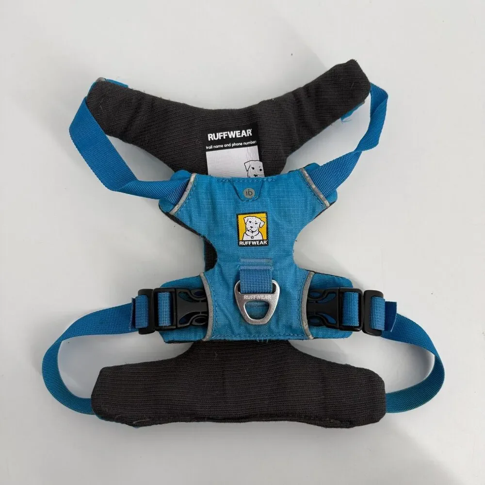 Ruffwear Front Range Chest Plate Dog Harness Size XS Blue Adjustable Nylon